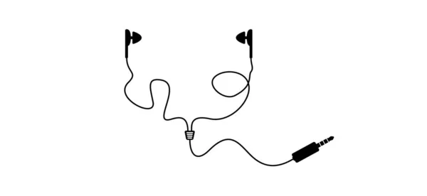 Icono Tapones Para Oídos Dibujos Animados Signo Auriculares Tapones Para — Vector de stock