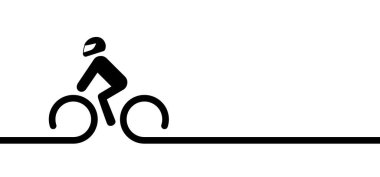 Çizgi film motosikleti ve yüz kaskı ikonu. Vektör çizgisi motosiklet ya da gözlük ve güneşlik sembollü scooter kaskı. Motokros 'un Moto Patikası. Motosiklet ya da bisiklet ikonu. Motosiklet ya da motosiklet.