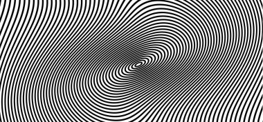 Hipnoz, hipnotik spiral çizgiler. Çember devriyesi. Volta, spiral. Tünel elementini daire yapın. Psikedelik optik illüzyon. Eşmerkezli çizgiler konsepti. Radyal, spiral ışınlar, dalga. Dairesel, döner.