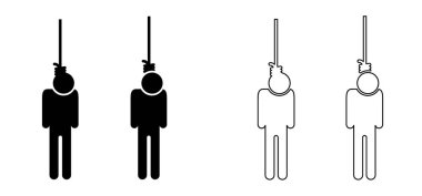 Asılarak intihar. İple darağacı. Halat halatı. Darağacında iple ip sallandırılmış ve düğüm atılmış. Halat ilmikle bağlanmış. Cellat düğümü. Suport ve depresyon terapi intihar konsepti.