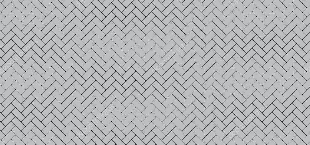 Cartoon paving stones pattern. sidewalk tiles. Zig zag paving blocks. Pavement stones. Street cobblestone, tile path, sidewalk park, road or garden patio sign,  Vector bricked, pebbled surface, ground