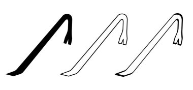 Çizgi film yıkım barı. Levye ya da levye ikonu. Çimdik bar tabelası. Grev hırsızlığı yapma. Çeşitli onarımlar için araç ayarla. Haneye tecavüz, hırsızlık. Araba ya da ev hırsızlığı.