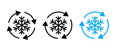 Döner okları olan kar taneleri. Dondurucu kontrolü, araba ya da ev için otomatik soğutma ya da çözücü, Fahrenheit ya da Celsius uygulaması. En düşük sıcaklık limiti. Kar çiçekleri. Klima ya da klima..