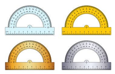 180 derece açıölçer, cetvel ya da kare. İletki simgesi. Milimetre cinsinden bir cetvel ızgarası. 0, 45, 90 ya da 180 derece. Cetvel mm, cm ölçekli. Cetveller için ölçü çubukları. Okul araçları işareti.