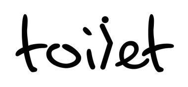 Slogan tuvaleti. Kadın ve erkeğin işemesi için tuvalet ya da tuvalet. Komik vektör WC pictogram simgesi ya da işaret. Dünya tuvalet günü. İyi bir fikir..