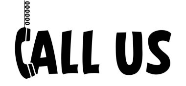 Bizi arayın ya da konsept ile iletişime geçin. Kablolu eski siyah bir cep telefonu. Retro telefon alıcıları bağlandı. El yapımı telefon işareti. Telefon görüşmesi. Telefon ikonu. Telefon numarası