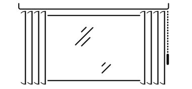 Pencere panjurları için panjurları açın. Dikey, külüstür araba konsepti. Pencerenin perdeleri açılıyor. House, pencereler için panjurlar açık. Pencereyi aç ve kapat. Güneş, ev için jaluzi gölgesi, ofis içi.