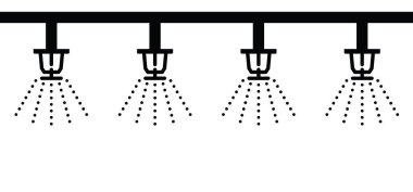 Otomatik yangın algılama ve alarm sistemleri. İtfaiye ekipmanları, tavan fıskiyeleri. Güvenlik sistemi var. Koruyun ve ateş edin önleyin ya da önleyin. Isı ya da alev dedektörü alarmda..