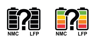LFP bataryaları uzun ömürlü ve güvenlidir. NMC pillerinin yüksek bir enerji yoğunluğu vardır. Şarj edilebilir piller ya da şarj aletleri için uygun. Lityum, Nikel, Kobalt, Manganez karışımı metal oksitlerdir..