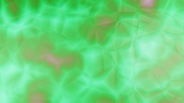 Soyut geometrik parlaklık arka planı. Döngüsel animasyon. Yeşil geometrik soyut animasyon, döngüye girdi. Kusursuz animasyon