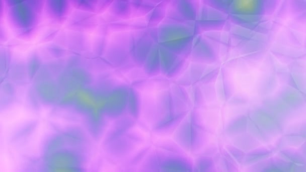 Красочный Светящийся Современный Геометрический Фон Передвижная Безморская Анимация Розово Фиолетовая — стоковое видео