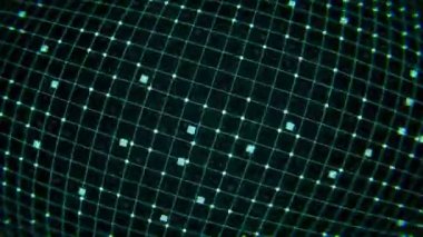 Siber uzay parçacıkları Dijital veri sosyal ağ bağlantıları arka plan. Bilgisayar mimarisi. Küresel ağda gelecek teknolojileri. Küresel iş bağlantısı. Geometrik modern animasyon