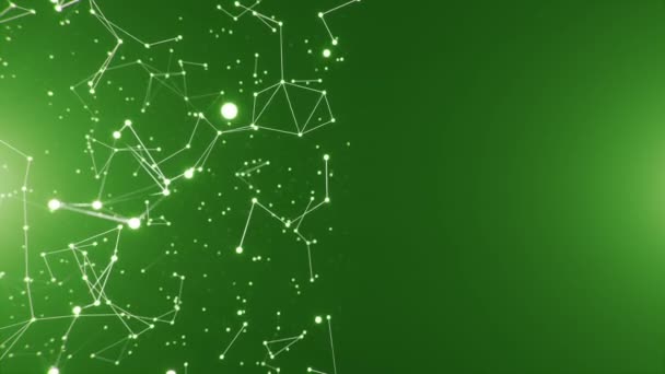 Hintergrund Der Strukturellen Anbindung Von Plexus Datennetzen Glühend Verbundene Linien — Stockvideo