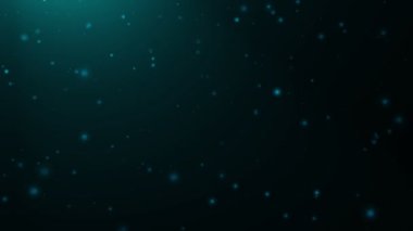 Siyah arka planda uçan mavi simli parçacıklar. Karanlık arka planda hareket eden parıltılı parıltılar. Soyut canlandırılmış arkaplan. 3 boyutlu görüntüleme. Hareket grafikleri, pürüzsüz