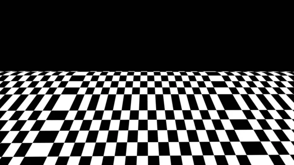 Checkerboard Chessboard Checkered Plane Angle Perspective Tilted Vanishing Empty Floor — Stock Photo, Image
