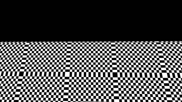 Checkerboard Shakkilauta Ruudullinen Kone Kulmassa Näkökulmasta Kallistettu Katoava Tyhjä Lattia — kuvapankkivalokuva