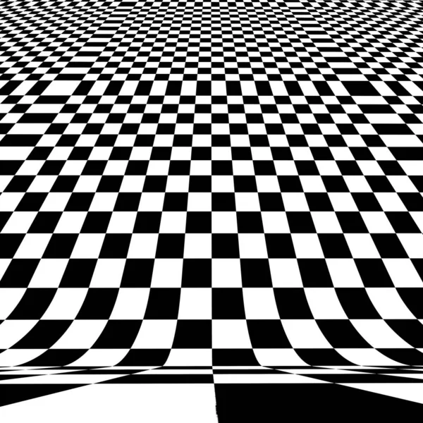 Checkerboard Échiquier Plan Damier Perspective Angle Incliné Plancher Vide Qui — Photo