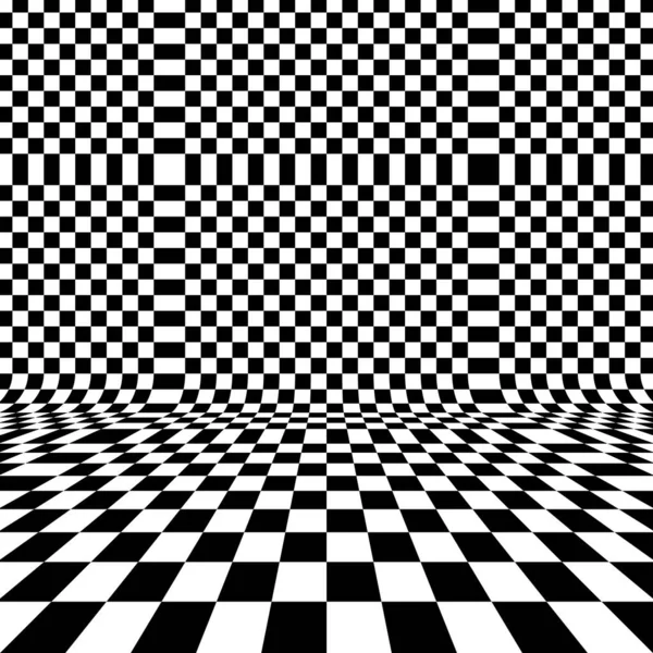 Checkerboard Chessboard Checkered Plane Angle Perspective Tilted Vanishing Empty Floor — Stock Photo, Image