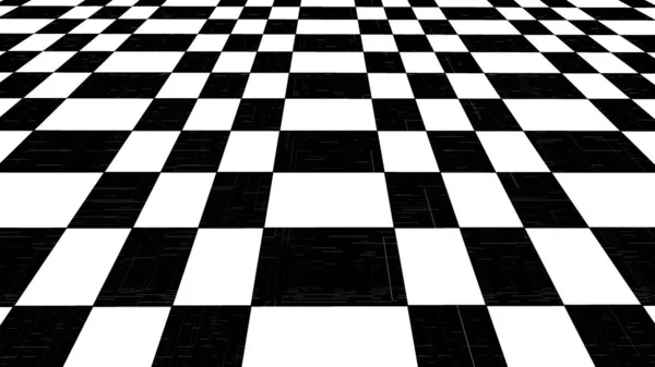 Σκακιέρα Σκακιέρα Καρώ Αεροπλάνο Οπτική Γωνία Κλίση Εξανεμίζεται Κενό Πατωμάτων — Φωτογραφία Αρχείου