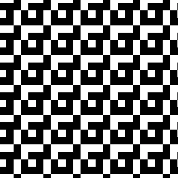 Schwarz Weißes Schachbrett Hintergrunddesign Flachen Stil Stockbild