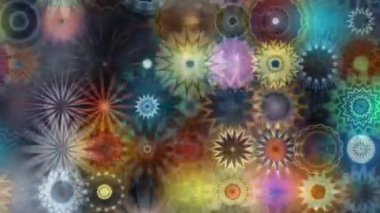 Havai fişek gösterisi, bayram için havai fişek, doğum günü, bağımsız gün, Noel günü, mutlu yıllar, Video Rahatlatıcı, Renkli Havai fişek, Çakra Kundalini Yoga, Mandala set koleksiyonu animasyonu, 3d