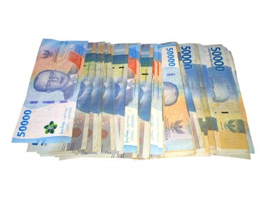 Tayland para faturaları Tayland baht banknotları beyaz arka planda izole