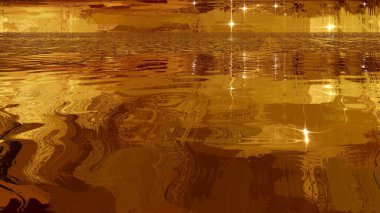 Yansımalı soyut altın arkaplan 