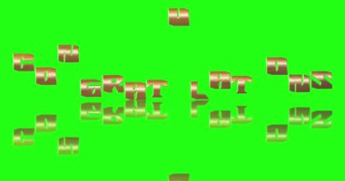 Parlak altın desenli el yazısıyla tebrik ederim. Krom anahtar yeşil ekranlı yansıma gölgesi. Kinetik tipografi animasyon el yazısı, ticari ya da kişisel yazı tipi