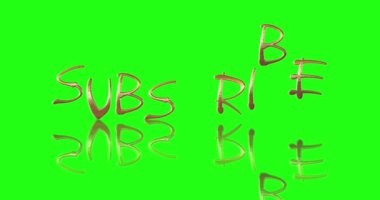 El yazısıyla yazılmış sözcüğe abone ol. kinetik tipografi animasyon el harfleri