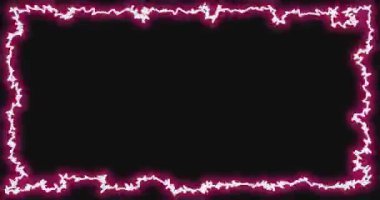 Teknoloji arka planı için neon animasyon, yatay çerçeve sonsuz döngü renkli neon. 4k neon sembolü arkaplan