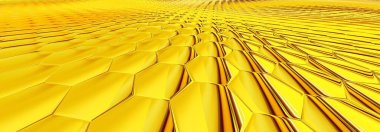 Metin için yeri olan altın soyut arkaplan. Stil sarı arkaplan şablonu 