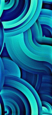 Pürüzsüz eğri çizgileri olan kaliteli mavi arkaplan tasarımı. Dijital iş afişi için süslü dikey şablon, çağdaş resmi davet, kupon, prestijli hediye çeki.