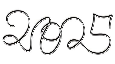 Yeni yılınız kutlu olsun. 222 harfli. vektör illüstrasyonu