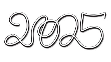 Yeni yılın vektör illüstrasyonuName