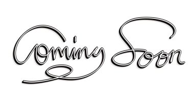 Coming Soon Text Illustration 3D Design: Elegant Handwritten Calligraphy Typography Perfect for Announcement, Website, Event Promotions, Launches, and Engaging Social Media Content to Build Excitement