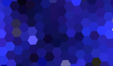 Koyu mor, çokgen şekilli mavi vektör dokusu. Renkli, soyut üçgenler setiyle illüstrasyon. İşiniz için en iyi tasarım,