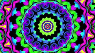 soyut renkli mandala kaleydoskobu