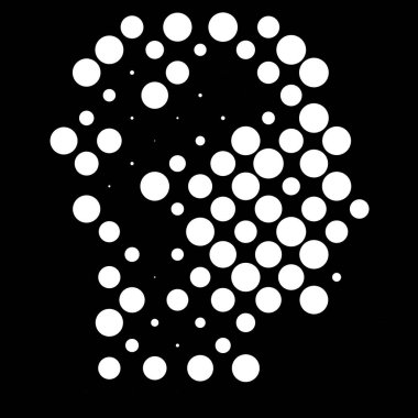 Yarım tonlu noktalı daire deseni