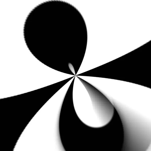 siyah ve beyaz soyut fraktal desen