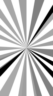 siyah, beyaz, radyal çizgiler, ışınlar. vektör illüstrasyonu.