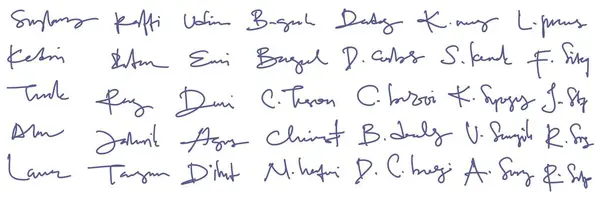 Çeşitli tasarımlar için el yazısı metni koleksiyonu.