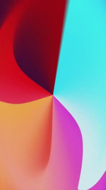 renkli geometrik şekiller, 3 boyutlu oluşturma arkaplanı