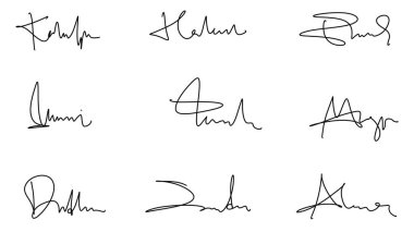 Metnin için kaligrafik tasarım elementlerinin vektör kümesi.