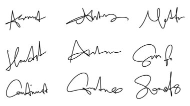 Kaligrafi harfleri seti