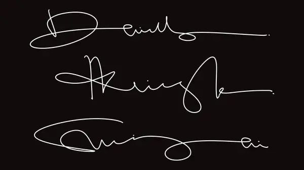 El yazısı tipografi, vektör illüstrasyonu