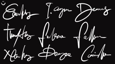 vektör yazı tipleri / el yazısı kaligrafi