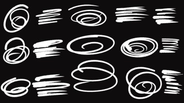 soyut el çizimi karalama deseni