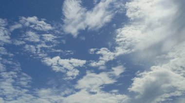 Bulutlu mavi gökyüzü