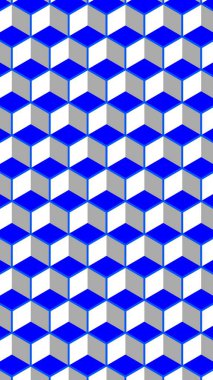 Beyaz arkaplanda mavi karelerin pürüzsüz deseni.