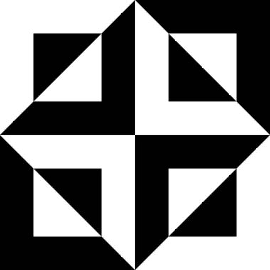 Soyut geometrik şekil. vektör illüstrasyonu.